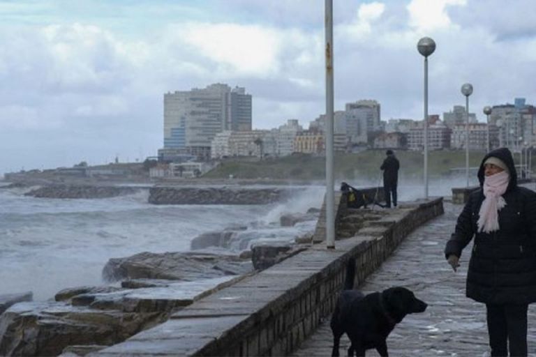 Pronóstico del tiempo domingo ventoso e intensamente frío en Mar del