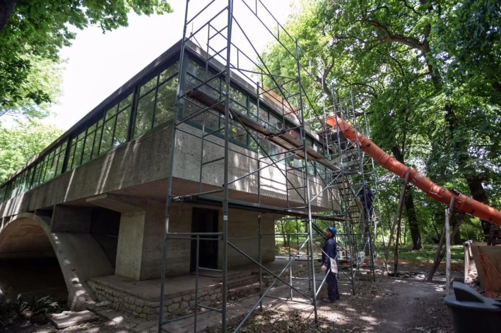 Avanzan las obras de recuperación de la Casa Sobre el Arroyo