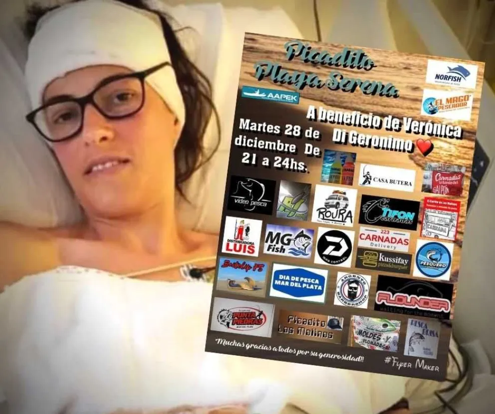 Este martes se realizará un torneo de pesca solidario para ayudar a Verónica Di Gerónimo