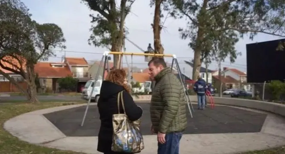 El Municipio realizó mejoras en la plaza que rodea al Polideportivo Colinas de Peralta Ramos