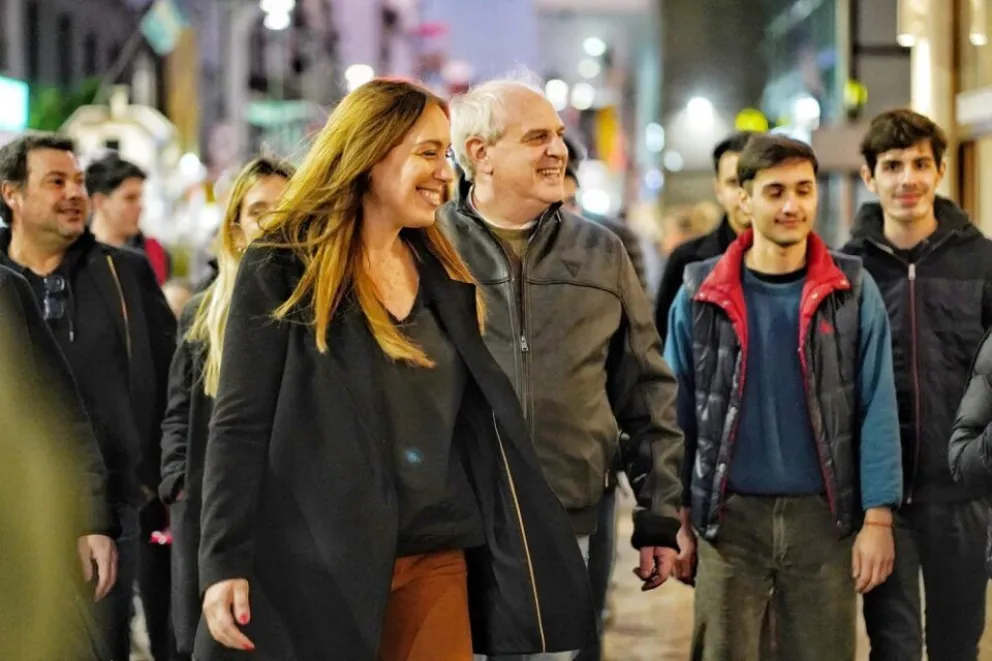 Vidal, Montenegro y Rabinovich en un evento de Fundación Pensar en Mar del Plata