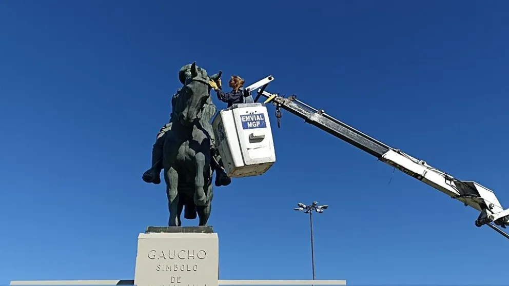 Finalizó la puesta en valor del monumento a El Gaucho