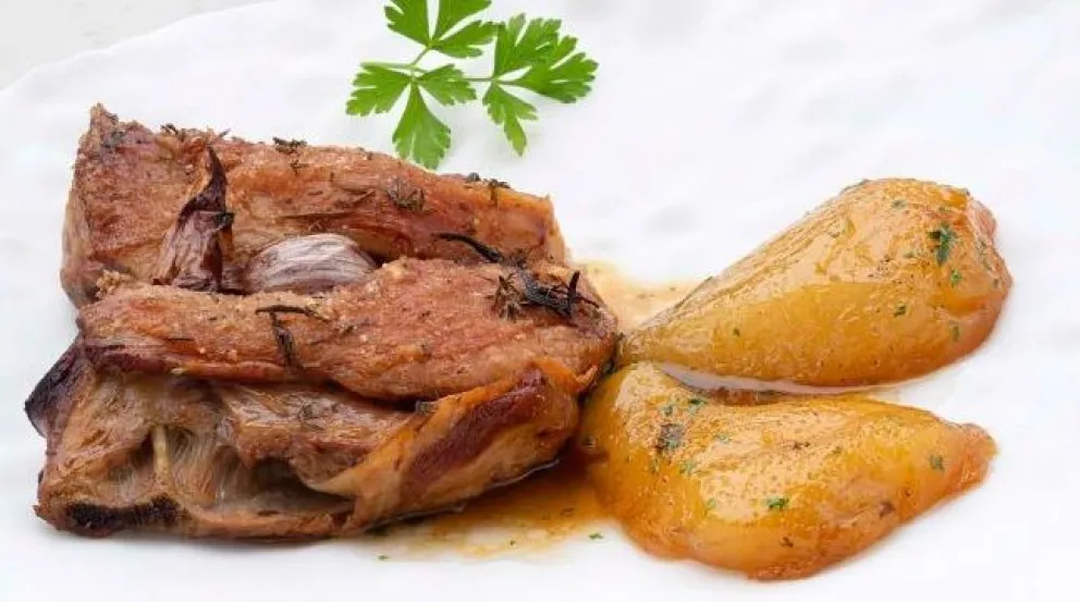 Ragout de cordero con peras