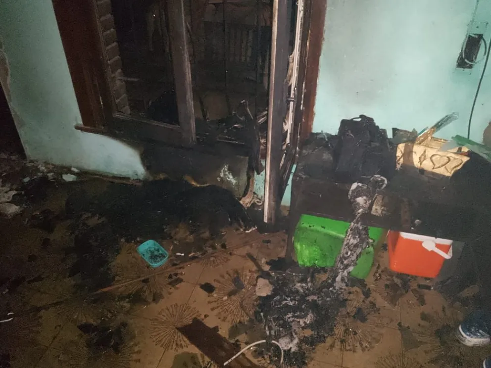 Se incendió una vivienda en el barrio General San Martín