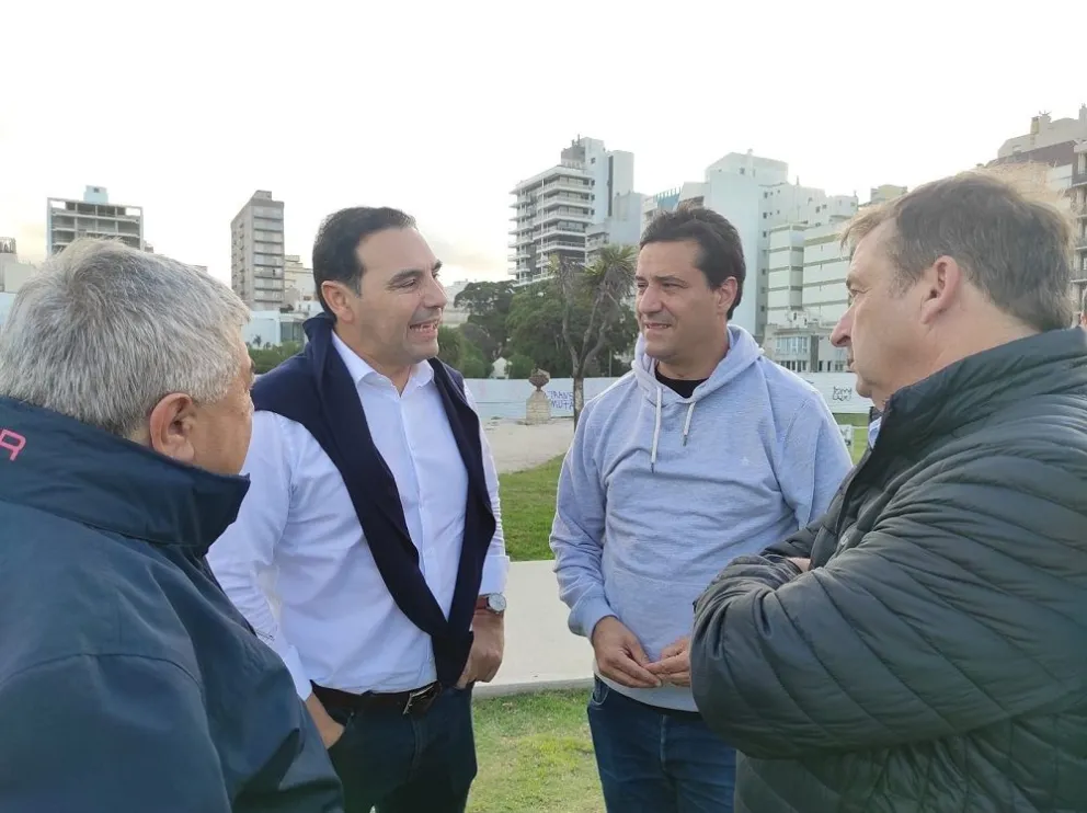 Abad junto al Gobernador Valdés mantuvieron una serie de actividades en Mar del Plata
