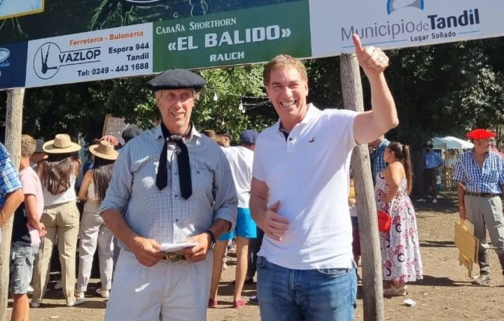 Santilli recorrió Tandil: “Voy a ser el primer gobernador con una visión productivista”