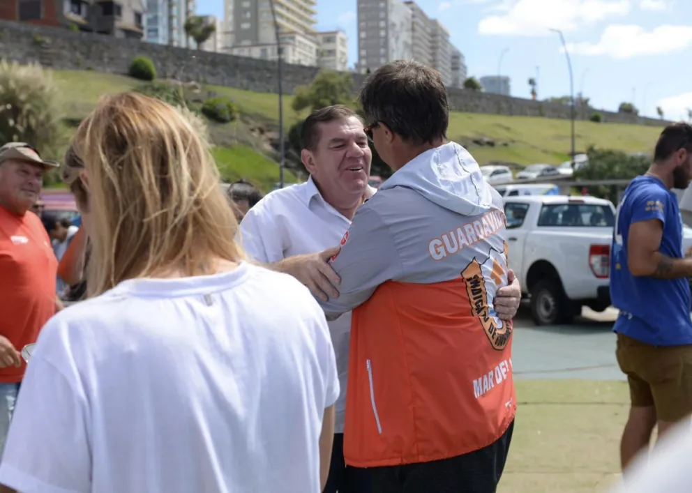 Montenegro participó del acto por el Día del Guardavidas en homenaje a Guillermo Volpe