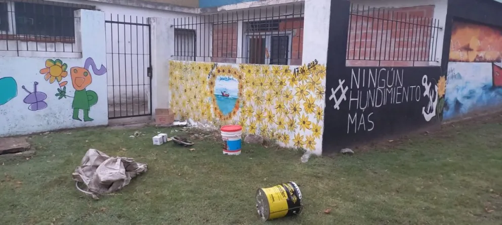 Hicieron destrozos y robaron materiales de construcción de un jardín de infantes