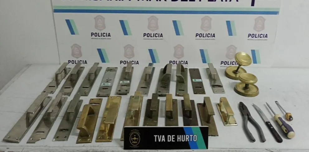 Detienen a una persona que se dedicaba a robar picaportes en el centro de Mar del Plata