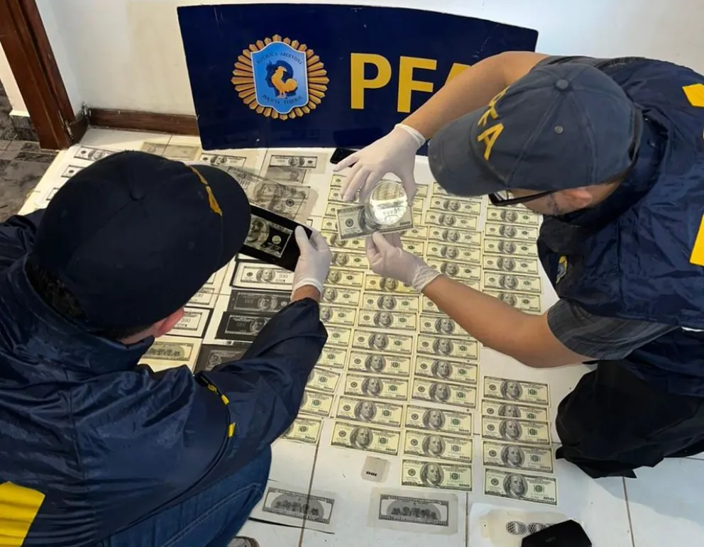 Cayó una empresa familiar que falsificaba dólares en Mar del Plata y los vendía en varios lugares del país