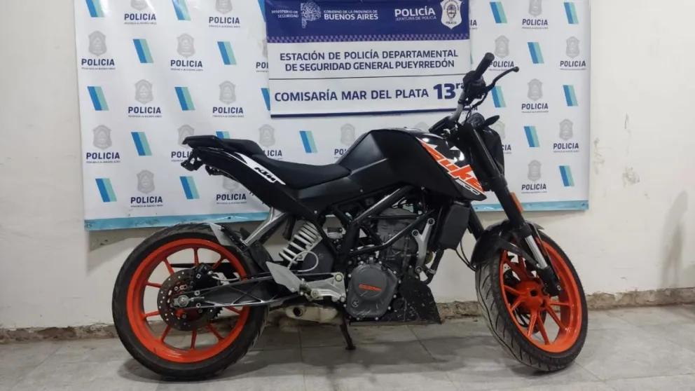 Recuperan en Playa Serena una moto que habían sido robada en zona céntrica