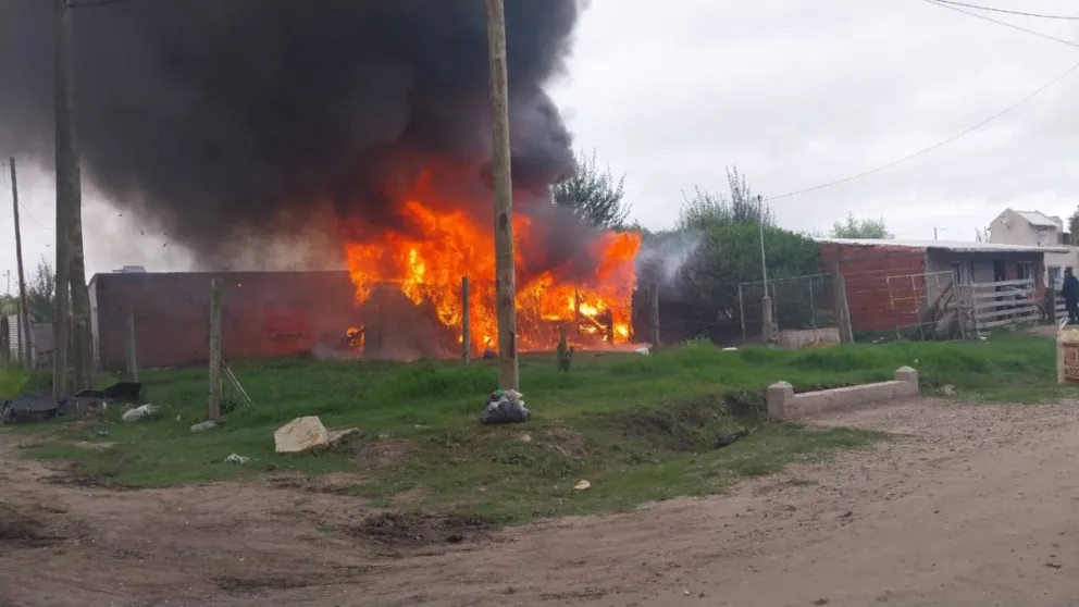 Se quemaron dos viviendas precarias en Parque Independencia