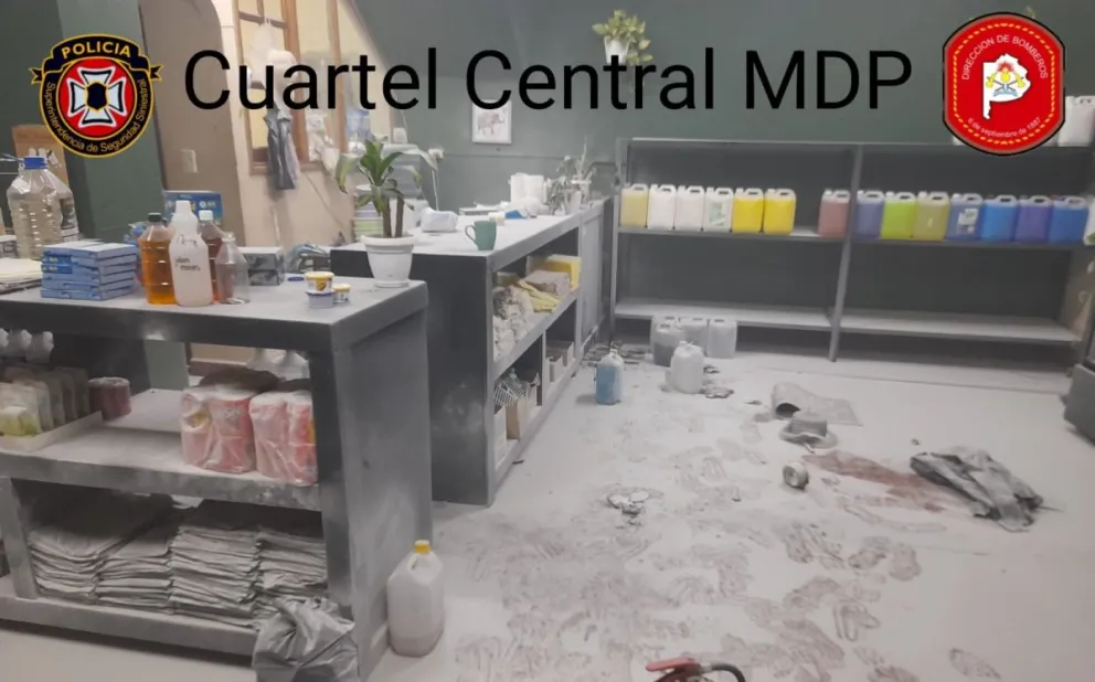 Un aparente intento de suicidio provocó un incendio en una química