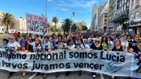 Cientos de personas realizaron una marcha por Lucía Pérez tras la lectura de la sentencia