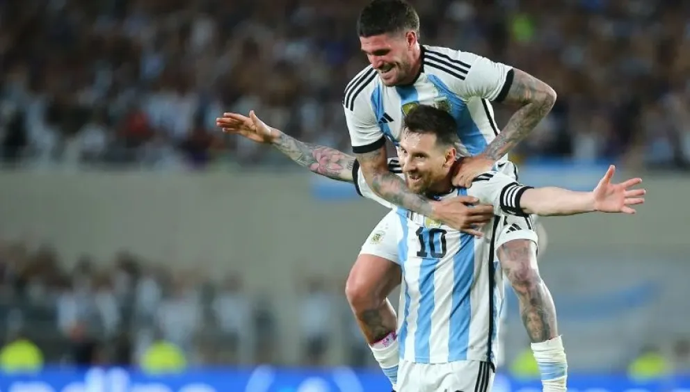 "La Scaloneta" sigue celebrando en Santiago del Estero ante Curazao