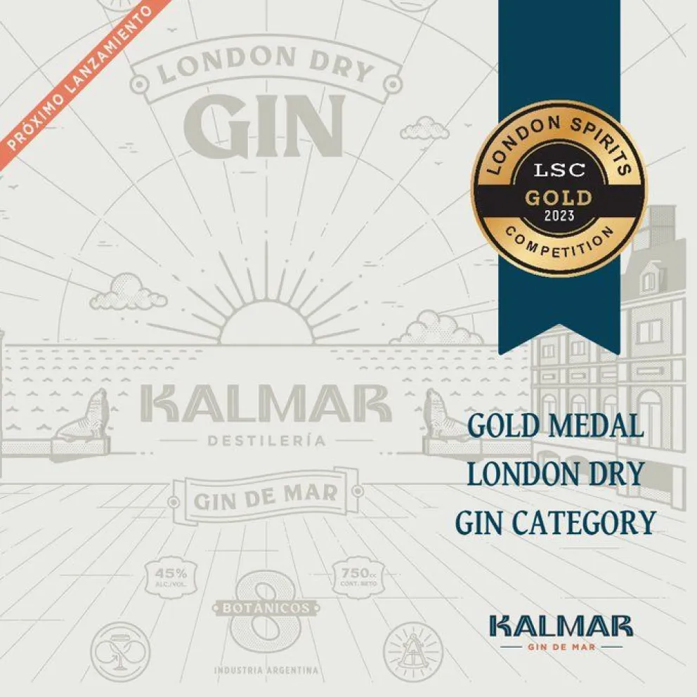 Gin marplatense ganó medalla de oro en Inglaterra como mejor London Dry del mundo