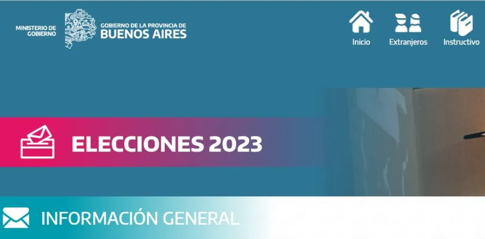 La Provincia habilitó una página de consultas para las elecciones