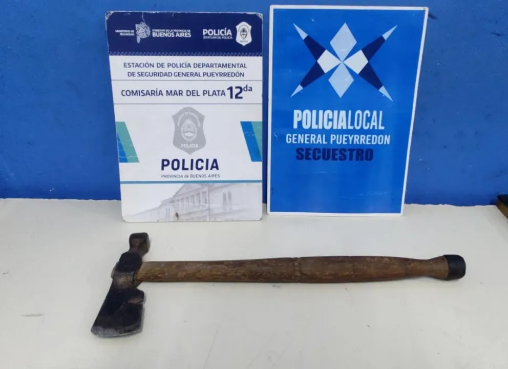 Salí de ahí, Maravilla: Ingresó con un hacha a una casa del barrio Belisario Roldán y recibió una paliza