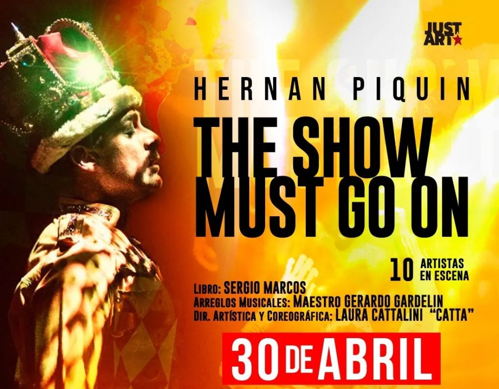 Hernán Piquín llega a Mar del Plata con El show debe continuar