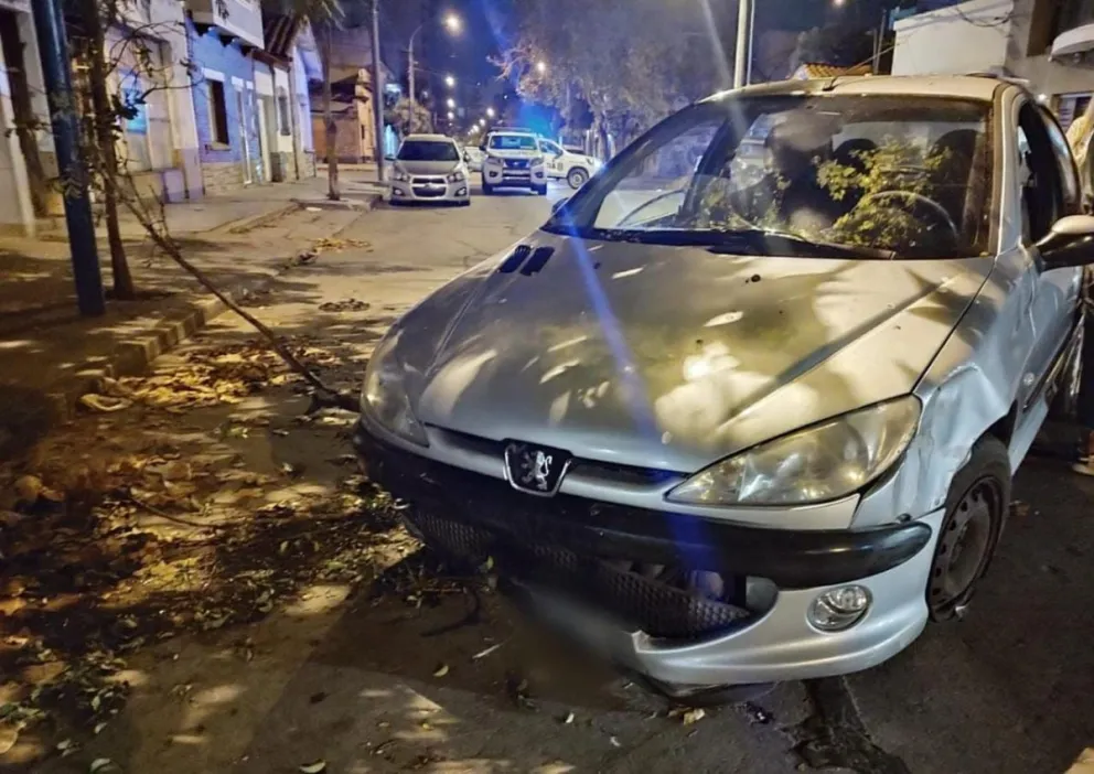Chocó contra un árbol y contra un auto estacionado: la conductora tenía 2,51 de alcohol en sangre