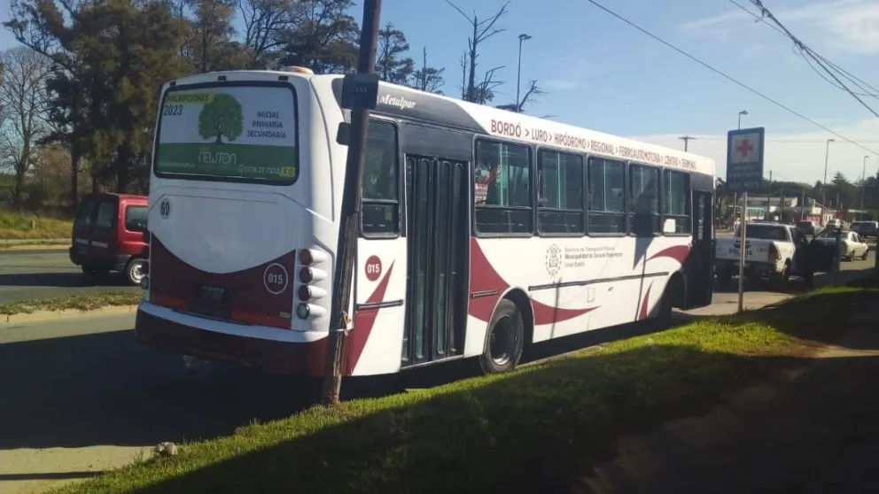 Una mujer cayó de un colectivo y casi ocurre una tragedia