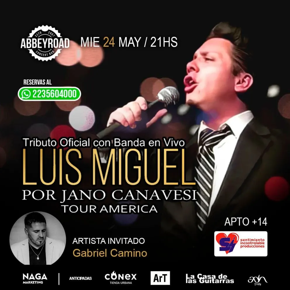 Vuelve a Mar del Plata el mejor tributo a Luis Miguel