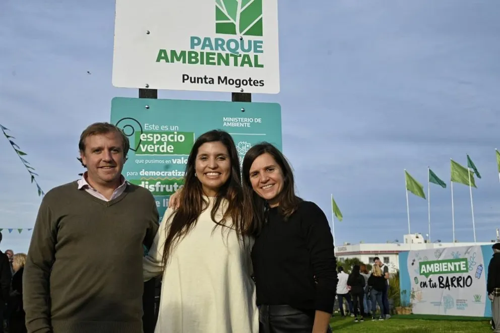 Fernanda Raverta y la ministra Vilar participaron de la inauguración del Parque Ambiental de Punta Mogotes