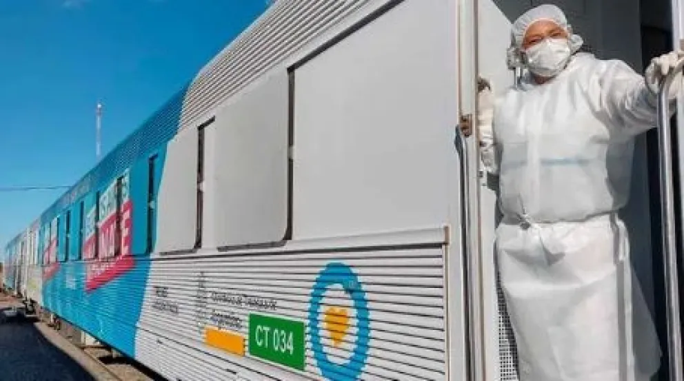 Se puso en marcha un nuevo viaje del tren sanitario bonaerense
